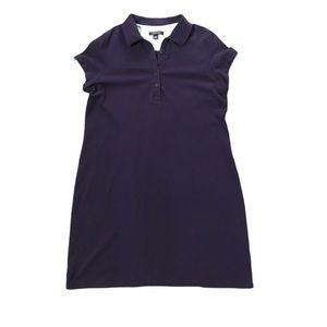 Land’s End Navy Blue Polo Tee Shirt Dress